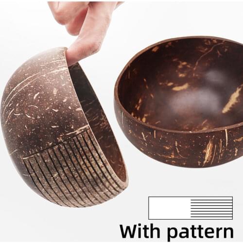 Coconut bowl cuenco para pipas y cascaras bol noix de coco ramen comer geschirr wooden fruteros cocina noodle vajilla nouilles
