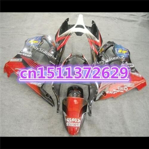 Motorcycle Fairing kit for KAWASAKI Ninja ZX-9R 00-01 ZX9R orange black ZX 9R 00 01 2000 2001 Fairings set-Dor D