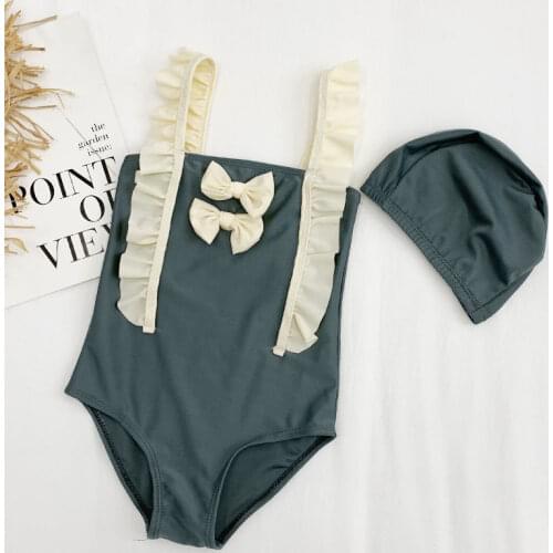 Baby Girl Swimsuit One-piece Swimwear Children Cute Summer Clothes Student Princess Hot Swimming Clothes