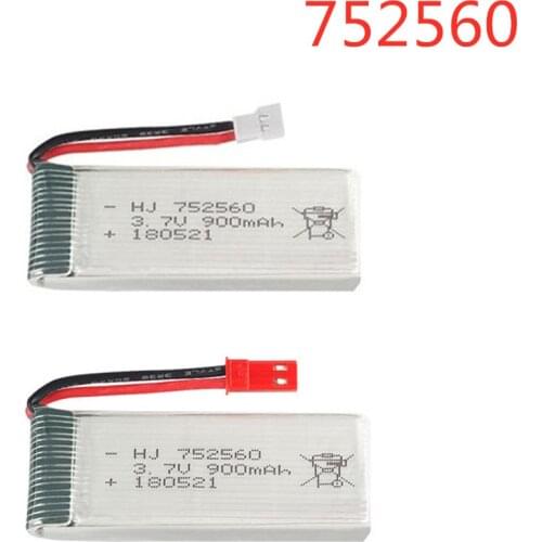 3.7V 900mah lipo Battery For X5 X5C 8807 8807W A6 A6W M68 Rc Drone Spare Parts 3.7v rechargeable battery 1pcs jst xh2.54 plug