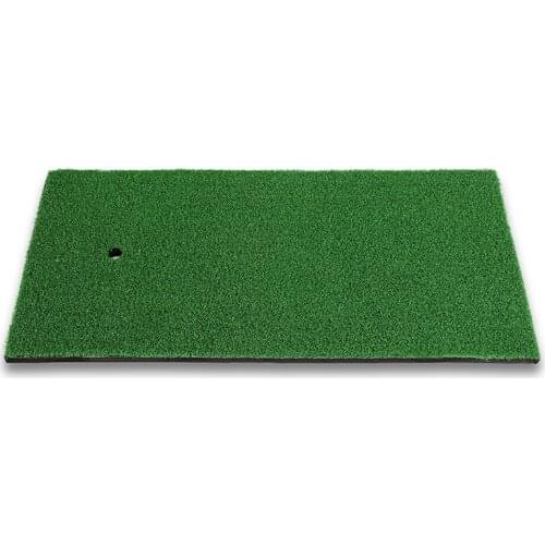 Outdoor Putter Grass Pad Golf Swing Exerciser Mat Multi-Function with Tee Holder