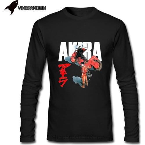 Fashion Men' The Capsule Motorcycle T shirt Akira Shotaro Kaneda Painted T-Shirts Harajuku Anime Film Streetwear Style T shirts