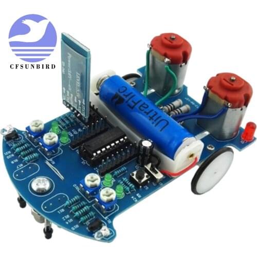 DIY Kits D2-6 Bluetooth Remote Control Intelligent Car Suite Smart Tracking Automobile Gravity Sensor Obstacle Avoidance 51 MCU