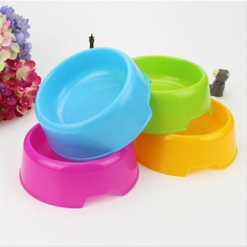 New Eco-Friendly Wheat Straw WS Pet Bowl for Dogs and Cats Candy Color Pet Puppy Food & Water Bowls Anti-Skip Pet Feeding Supply