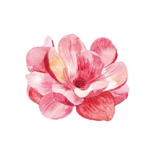 70MM×80MM new cute watercolor tattoo stickers lasting female blooming flowers red flowers small fresh and waterproof