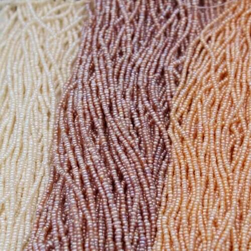 Freshwater pearl white/pink/purple baroque 2-3mm14" FPPJ wholesale beads nature loose beads for DIY jewelry