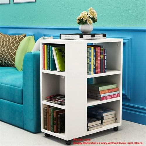 Simple Creative Small Childrens Bookshelf With Wheel Easy To Move Bedroom Living Room Corner Kids Book Shelf Storage Cabinet
