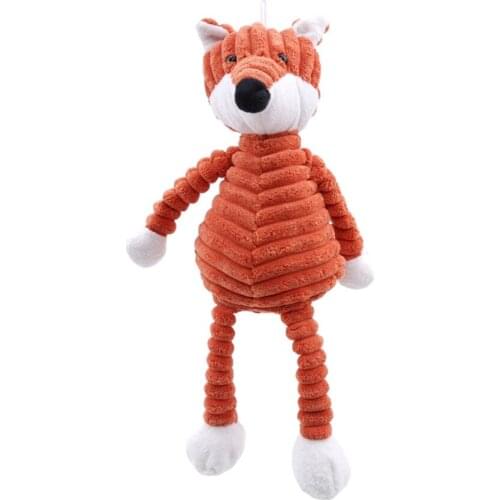 Ruiwjx Cute Forest Animal Plush Toy Striped Fox Baby Soft Hair Toy Kids Birthday Festival Gift