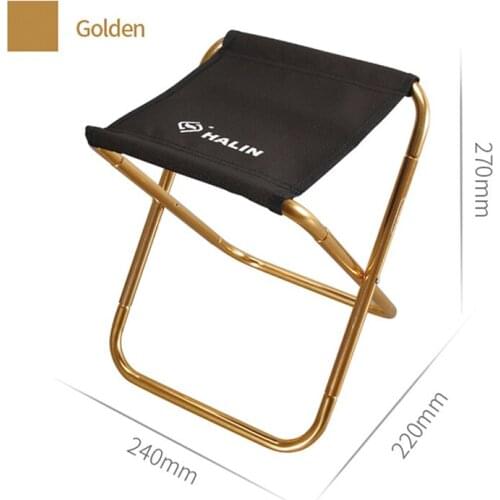 1PC Aluminum Alloy Outdoor Camping Folding Portable Chair Mini Collapsible Stool for Travel Fishing Hiking Barbecue
