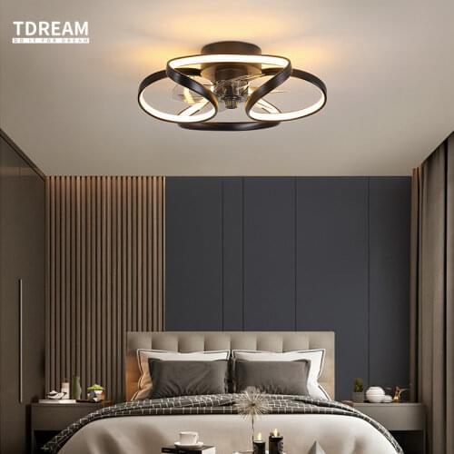 Modern Nordic Ceiling Fans with Lights for Bedroom Living Room Furniture Dining Room Ventilador Ceiling Fan Brightness Lighting