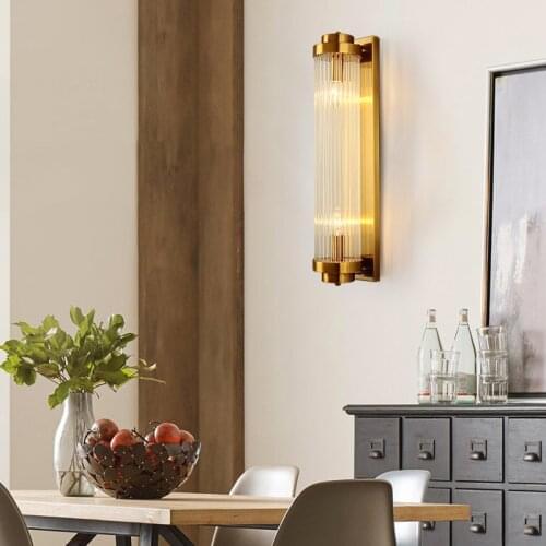 Modern Led Crystal Wall Light E14 Black Golden Bracket Living Room Bedroom Restaurant Creative Indoor Decorative Luminaire