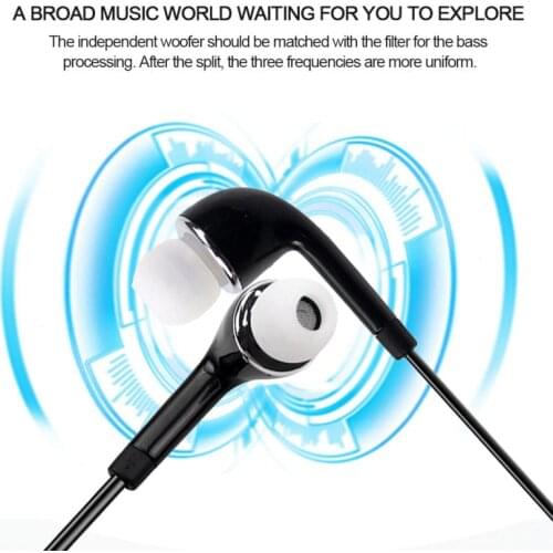 Universal Earphones In-ear Stereo Earphones, Compact Design Ergonomics Each Earphone Has Two Speakers Easy To Use