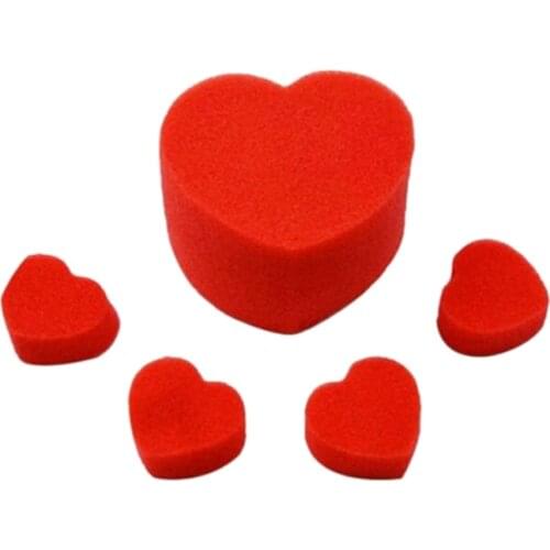Magic Tricks Sponge Heart Love Balls Toys Gifts Close up Street Magic Accessories Simple Pack Close-up Trick Tool