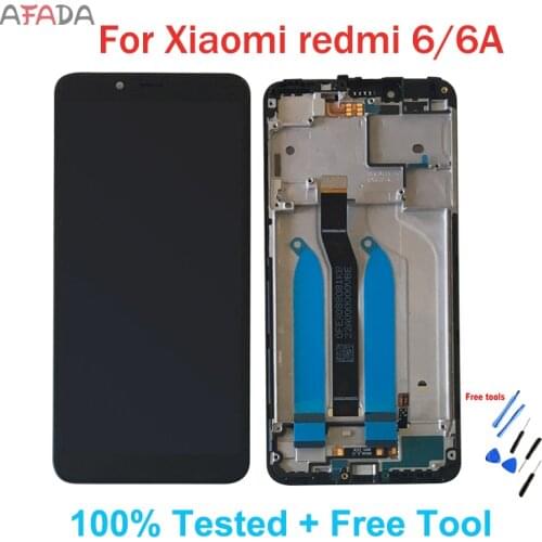 For Xiaomi Redmi 6A LCD Display Touch Screen with Frame LCD Digitizer Redmi 6 Display Assembly Repair Parts