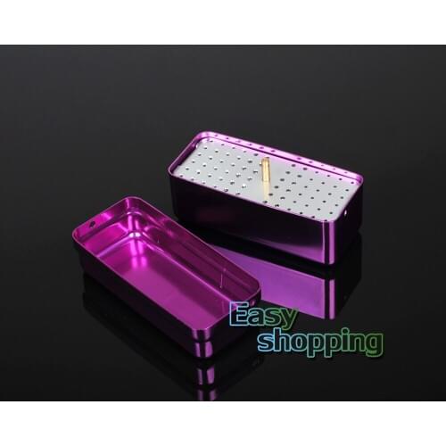 1pc 72 Holes Autoclave Bur Disinfection Box Case