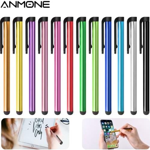 ANMONE 10PCS Metal Capacitive Touch Screen Stylus Pen For Phone & Pad Drawing Pen For Tablet PC Random Mixed Colors