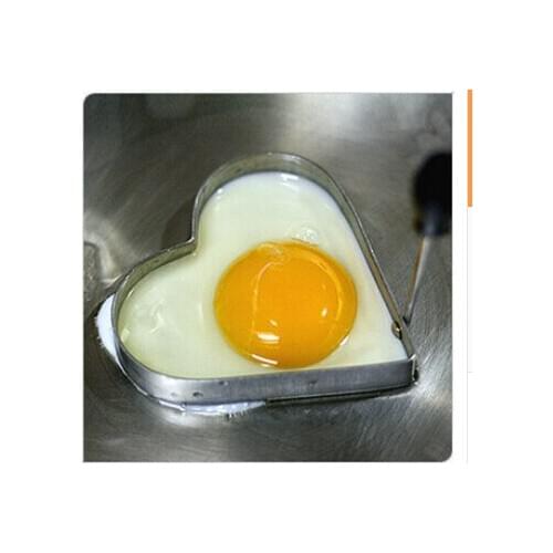 50pcs/lot creative style Stainless Steel Heart shape Omelette Molds Egg Mold Heart Love Ring Omelette Device