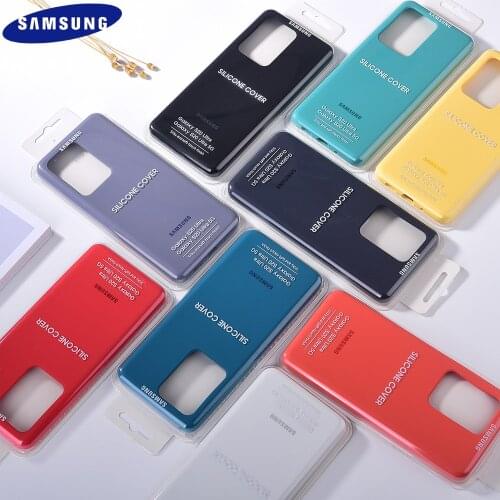 S20 S10 Note 10 Plus Case Original Samsung S20 Ultra Silky Silicone Cover Samsung Galaxy S10e S 20 Note 10+ Style Bottom Closed