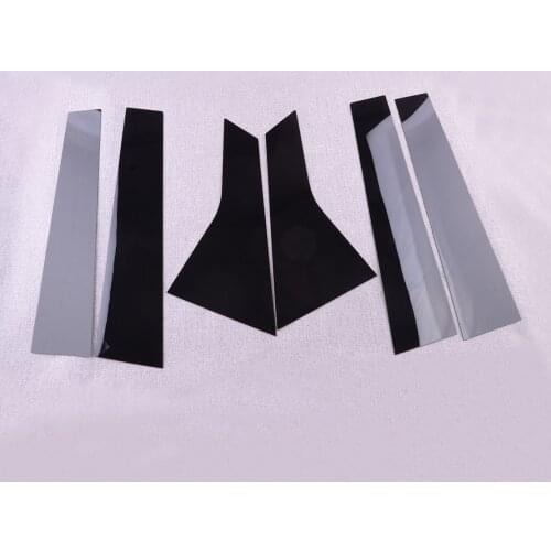 CITALL 1 Set Window Center Pillar Post Cover Trim Sticker Plastic Fit For Honda Accord 2018 2019 2020 Car Styling Black