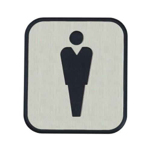 Stainless Steel Door Sign Board Toilte -Man