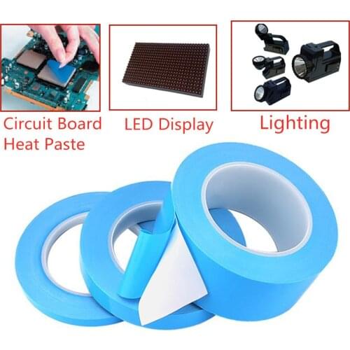 Double Sided Thermal Adhesive Tape for LED CPU GPU Heatsink Insulation 0.2mm*25M