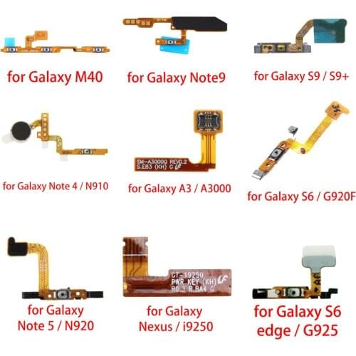 Power Button & Volume Button Flex Cable for Galaxy M40/Note9/S9/S9 Plus/Note 4 N910/A3/A3000/S6/G920F