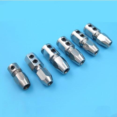 For RC Boat Parts Flexible Shaft Coupling Coupler Sleeve Flex Collet Coupler Fit for 3.18*4mm 4*4mm 5*4mm 5*4.76mm Motor Shaft