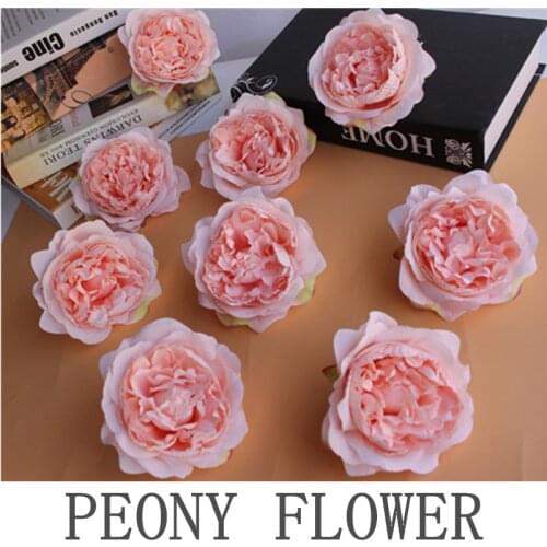 20pcs/lot Simulation Tea Rose Wedding DIY Floral family Background Decorative Wall Rose Peony Valentines day bouquet