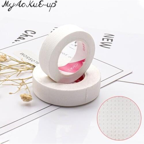 Super Thin Breathable Medical Tape Under Eye Paper White Silk Patches easy to tear Eyelash Extension Supply Eyelash Tape