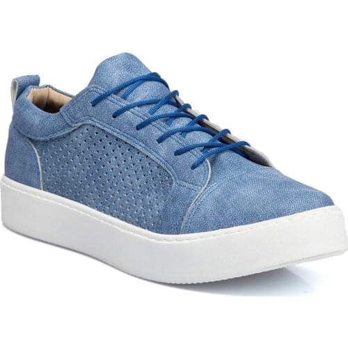 2021 Men Casual Shoes Sneaker PU Leather Suede Denim Blue Summer Fashion Breathable Orthopedic High Quality кроссовки мужскиеa