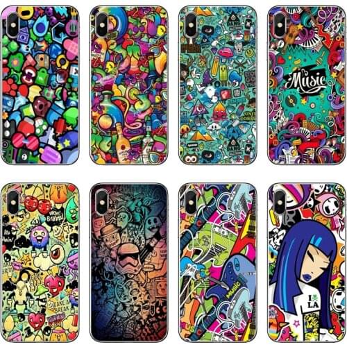 Anime Graffiti Sticker tup soft cover case For Huawei Honor 20 10i 9X 10 Lite 8S 8C 8X 7C 7X 7A Mate 40 30 20 lite Pro