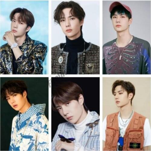 Wang Yibo Canvas Painting Male Film and Television Star Singer Wall Art Nordic Posters and Prints Pictures for Living Room Decor