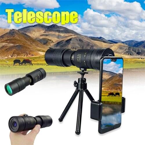 Newest Hot 4K 10-300X40mm Super Telephoto Zoom Monocular Telescope for Beach Travel H1