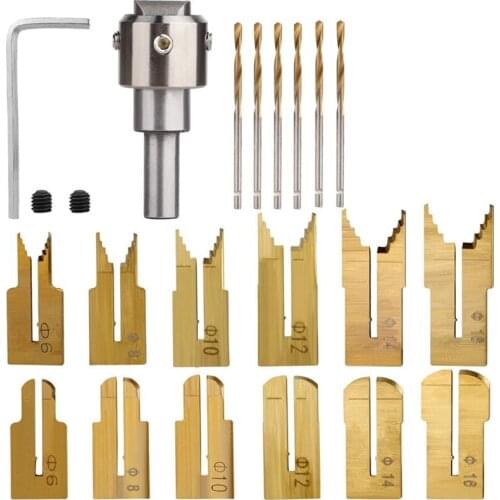 New Wooden Drill Bit, Wood Bead Maker Woodworking Milling Cutter Blade Molding Tools for Making 4-Layer Pagoda Beads
