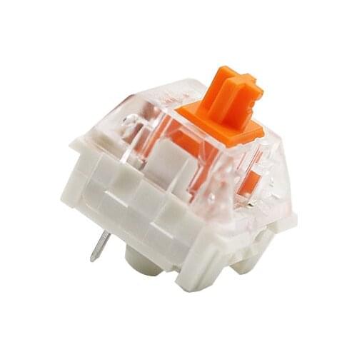 Kailh Sherbet switch RGB SMD Clickbar Orange 45g force mx stem switch for backlit mechanical keyboard 3pin Plate Mount