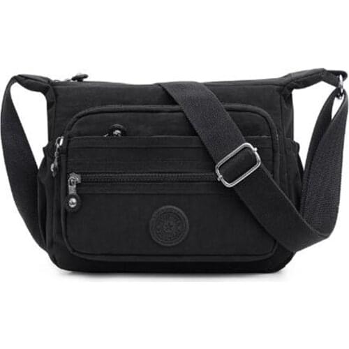 Casual Nylon Waterproof Crossbody Bag for School Durable Women Messenger Bags Light Shopping Travel Shoulder Bags