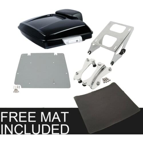 Motorcycle 5.5" Razor Pack Trunk Backrest Rack For Harley Tour Pak Touring Electra Glide Road King Street Glide 2014-2020