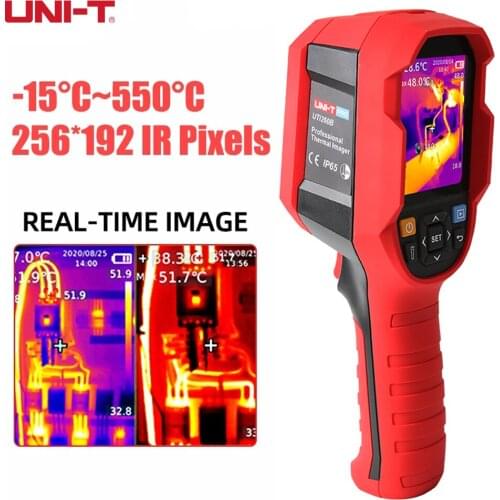 UNI-T UTi260B UTi120B Infrared Thermal Imager Camera Geothermal Detector Temperature Imager 300,000 Pixels, Resolution 256 x 192