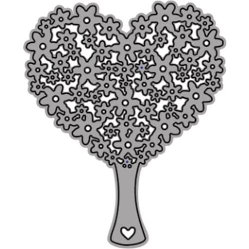 Cutting Dies Heart-Shaped Fan With Flower Pattern For DIY Scrapbooking Embossing Album Paper Cards Dies 2021 New