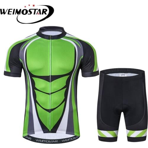 Weimostar Team Pro MTB Mens Bicycle Wear Riding Cycling Clothing Cycling sets Bike Cycle shirt Summer Cycling Jersey set