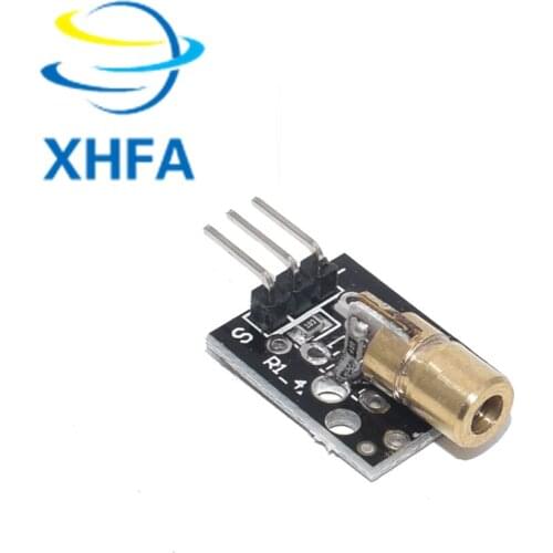 1PCS KY-008 650nm Laser sensor Module 6mm 5V 5mW Red Laser Dot Diode Copper Head for Arduino