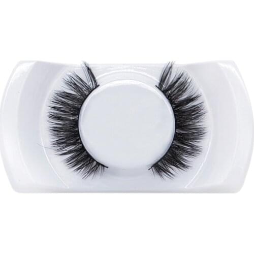 100% Real 3D Mink Makeup Cross False Eyelashes Eye Lashes Extension Handmade