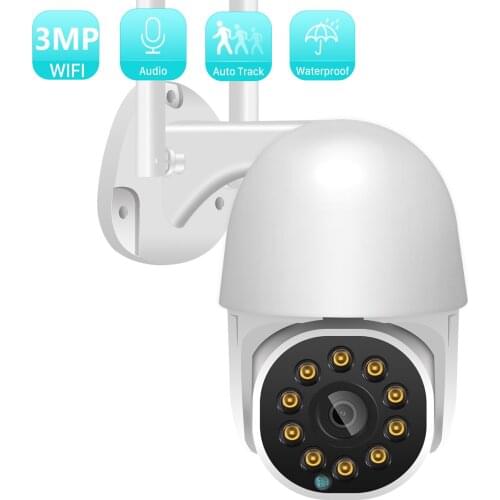 1080P HD Tuya Smart Life PTZ IP Camera 3MP Night Vision Auto Tracking 4X Zoom Outdoor CCTV Video Surveillance Security Camera