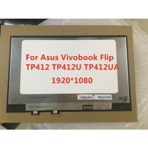 14-inch Full HD display NanoEdge display For ASUS VivoBook Flip 14 TP412UA Touch digitizer lcd assembled