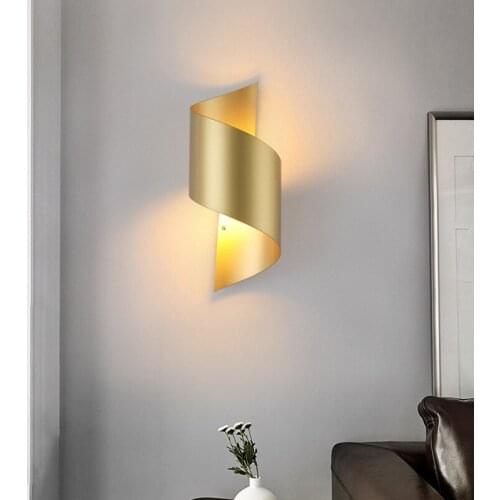 2020 Decoracion Nordica Hogar Gold Wandlamp LED Lights Decoration For Bedroom Wall Light Corridor Aisle Staircase Light Vanity