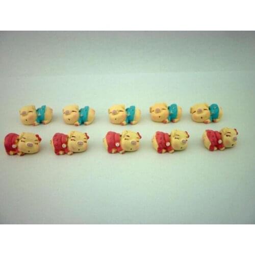 30pcs/lot cheap mini animal toys,lovely pig 2cm toy dolls,fortune pigs kids toys, home decoration