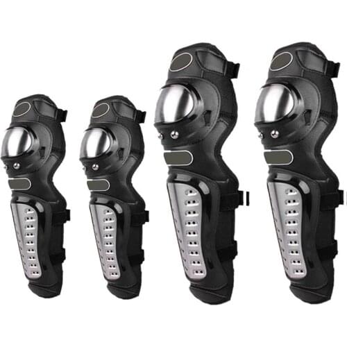 New 4pcs Motorcycle Knee & Elbow Protective Pads Motocross Skating Knee Protectors Riding Protective Gears Pads Protection