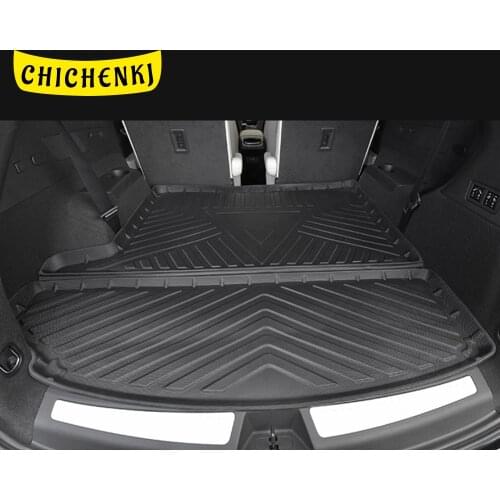 For Cadillac XT6 2019-2021 6-seats Car Cargo Liner All-Weather TPE Non-slip Trunk Mats Waterproof Tray Trunk Carpet Accessories