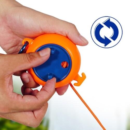 8m Retractable Clothesline with Storage Case Portable Drying Clothes Hanger with 10 Fixed Buckle & 20 Clip for Outdoor H