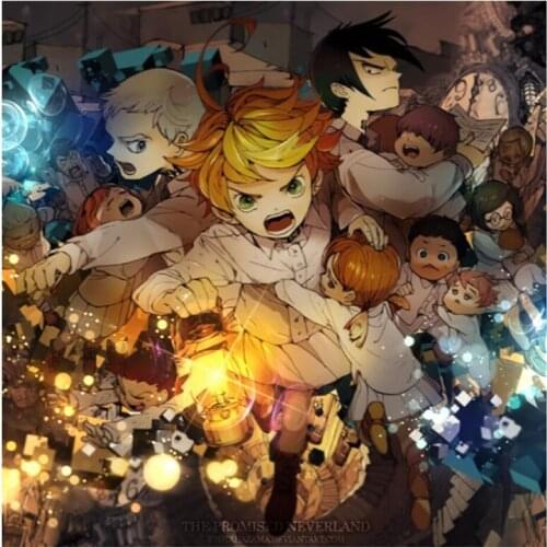 5D DIY Full Round Diamond Painting Anime The Promised Neverland Cross Stitch Embroidery Rhinestone Mosaic Home Decor Gift Y1567